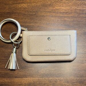 Nanette Lepore Tan Wristlet Clutch
